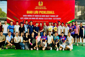 Giảng viên Bộ môn GDTC tham gia Giao lưu Pickleball chào mừng kỹ niệm 80 năm thành lập lực lượng an ninh đối ngoại